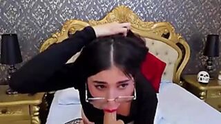 DanellaSalaz - East European Teen Helps Her Boyfriend Who Works In France With Jerk Out Via Webcam