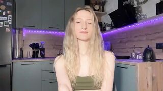 SashaLune curly blonde in sexy bikini