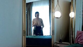 MavisReeve Shows Saggy Massive Natural Boobs