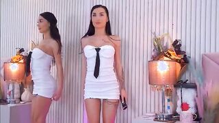 CindyCassidy Elite Cam Model in Short White Dress Video