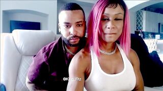 fitz_1 ebony couple - guy plays with her big boobs